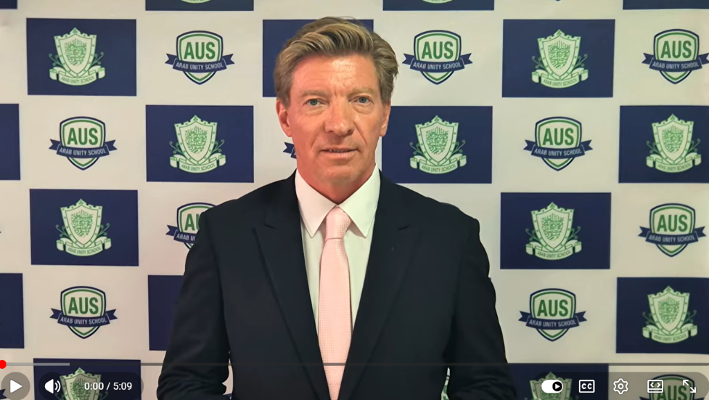 Message from the CEO/Principal — Mr Kelvin | Arab Unity School